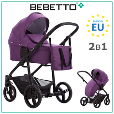 Детская коляска 2 в 1 Bebetto Explorer AIR 08, рама черная
