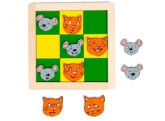 Настольная игра Шашки ЛЭМ Крестики-нолики Кошки-мышки