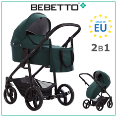 Детская коляска 2 в 1 Bebetto Explorer AIR 09, рама черная
