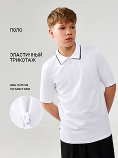Поло детское Acoola 20140490027, белый, 140