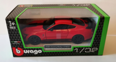 Машинка металлическая BBURAGO Mustang Shelby GT500 Street fire 2020, красная, 18-43000