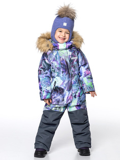 Комбинезон детский NIKASTYLE 8з0824, лаванда/серый, 98