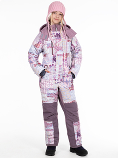 Комбинезон детский NIKASTYLE 8з2824, бежевый/орхидея, 170