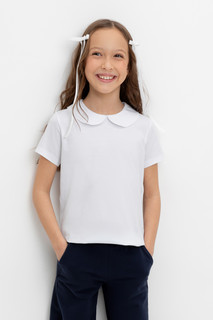 Блузка детская CROCKID М 3840, белый, 134