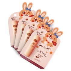 Комплект Детский увлажняющий бальзам для губ KIDS FLOWER со вкусом апельсина 3,8 гр 4 шт