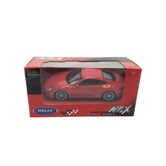 Машинка Welly Porsche 911 Carrera S, красный, набор 23B, 44000-24CWD--IN(23B)