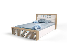 Кровать ABC-KING 190х120 №5MIX BUNNY №5 с подъемным механизмом, голубой