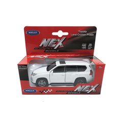 Машинка Welly Toyota Land Cruiser Prado белый 43630L-W