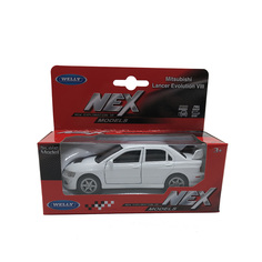 Машинка Welly Mitsubishi Lancer Evolution VII белый 42338W