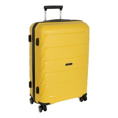 Чемодан унисекс Polar РР819 24" (M) желтый, 44х65х25