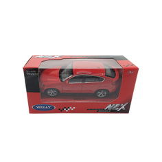 Машинка Welly BMW X6 красный набор 23B 44000-24CWD--IN 23B