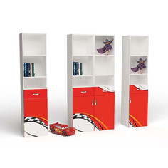 Стеллаж узкий ABC-KING La-Man, (правый), красная,