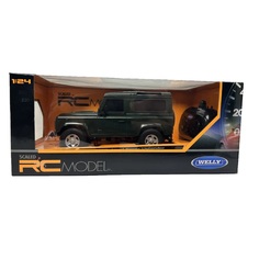 Машинка Welly Land Rover Defender 1:24 на р у темно-зеленый 84005W