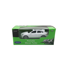 Машинка Welly Porsche Macan Turbo белый набор 22D 52020-36WD 22D