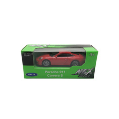 Машинка Welly Porsche 911 Carrera S красный набор 22D 52020-36WD 22D