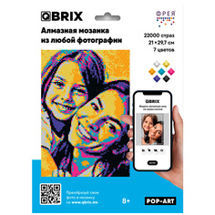 Набор для творчества ФРЕЯ&QBRIX Кристальная алмазная мозаика Pop-Art