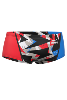 Плавки детские Mad Wave Race junior PBT H3, красный; синий, 146