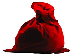 Мешок Деда Мороза, красный, 72х44 см,, Батик
