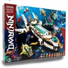 Конструктор Lepin 60086 Ниндзяго Подводный Дар Судьбы 1211 дет