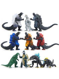 Фигурки StarFriend кайдзю Годзилла Godzilla 10 в 1 неподвижные 3,5-6,5 см