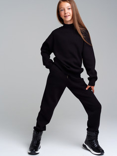 Комплект трикотажный: джемпер, брюки PlayToday 32321150, 128, черный