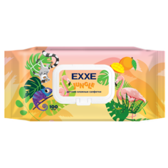 Влажные салфетки EXXE Детские Джунгли 100 шт