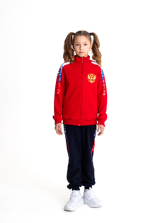Костюм спортивный детский Sport&K свободная, красный/синий, 116