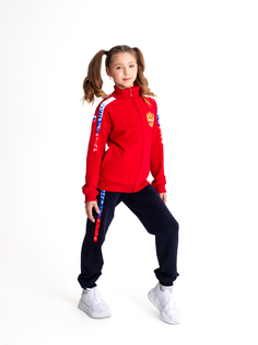 Костюм спортивный детский Sport&K свободная, красный/синий, 158