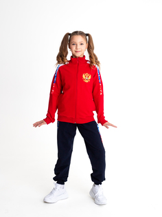 Костюм спортивный детский Sport&K свободная, красный/синий, 152