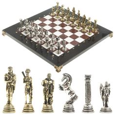 Шахматы Уральский сувенир Икар доска 32х32 см мрамор лемезит