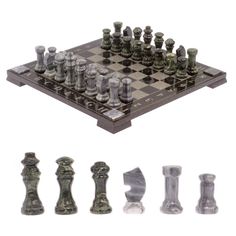 Шахматы Уральский сувенир с гравировкой Турнирные доска 36х36 см мрамор, змеевик