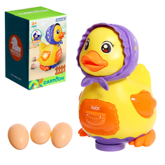 Интерактивная игрушка Утка-несушка разноцветная No Brand