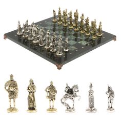 Настольные шахматы Уральский сувенир Русь доска 40х40 см камень шабровский змеевик