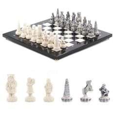 Шахматы Уральский сувенир сувенирные Северные народы доска 40х40 см камень мрамор