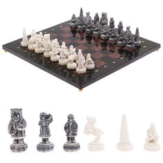 Шахматы Уральский сувенир Северные народы доска 40х40 см лемезит змеевик