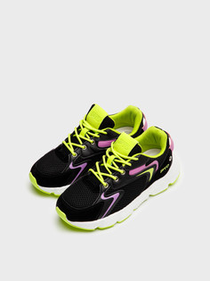 Кроссовки PlayToday 22427927, черный, зеленый, сиреневый, 38