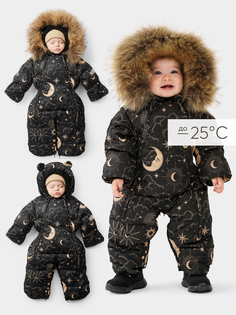 Комбинезон-конверт Happy Baby 89083, черный, 68