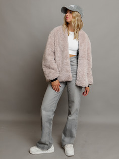 Бомбер меховой Тереза Batik 816-24о, бежево-серый, 158 Батик