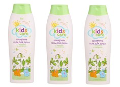 Детский шампунь и гель для душа Iris Kids Care ЧЕРЕДА и ШАЛФЕЙ, 400 мл, 3 шт