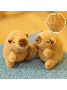 Мягкая игрушка брелок Капибара Capybara 10см No Brand