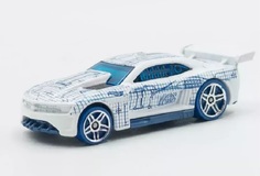 Машинка базовой коллекции Hot Wheels CUSTOM 11 CAMARO белая 5785 HKK17
