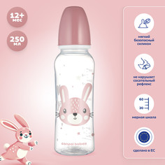 Бутылочка для кормления Canpol babies Cute Animals с узким горлом розовый 250 мл