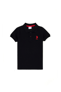 Поло детская US Polo Assn G083SZ0110TP01IY023_VR046, черный, 116