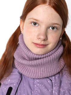 Снуд детский NIKASTYLE 17з16724, фиолетовый, onesize.