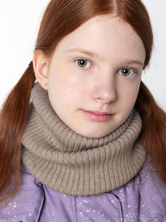 Снуд детский NIKASTYLE 17з16724, бежевый, onesize
