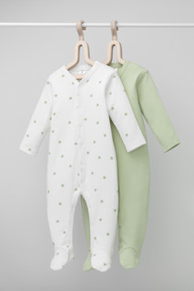 Комбинезон детский CROCKID М 3186-1, зеленый, белый, 86