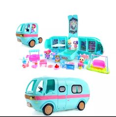 Игровой набор кукла сюрприз (LOL SURPRISE GLAMPER). Автобус Лол с куклой + 20 сюрпризов L.O.L. Surprise!