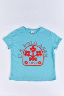 Футболка детская US Polo Assn G084SZ0110STORE_VR090, бирюзовый, 140