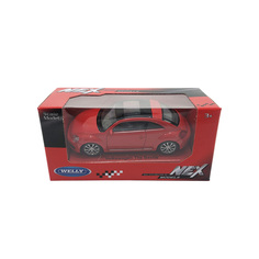 Машинка Welly Volkswagen The Beetle, красный, набор 23A, 44000-24CWD--IN(23A)