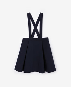 Юбка со съёмными лямками синяя для девочки Gulliver (122)